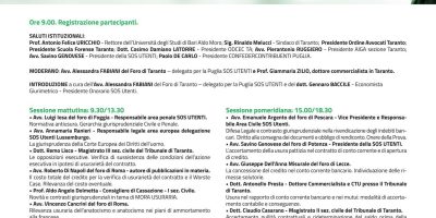 Oggi su Il Sole 24 ORE: Indebiti bancari: strategie processuali e novità giurisprudenziali, anche delle corti europee, Taranto 31 maggio